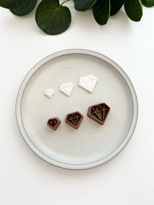 Faceted Diamond Jewel | Polymer Clay Cutter