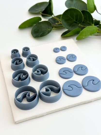 Waves (Mirror Set) | Polymer Clay Cutter