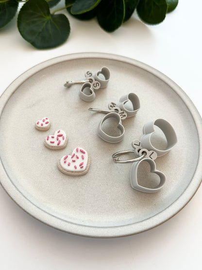 Heart Sugar Cookie Sets | Polymer Clay Cutter