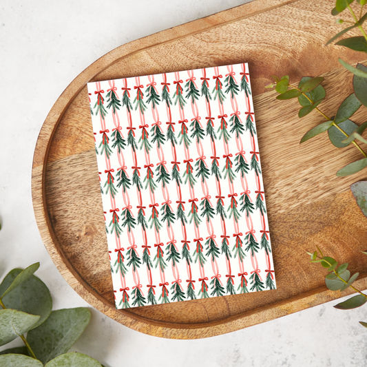 Watercolor Pine and Bows | DC16 | Image Transfer Paper