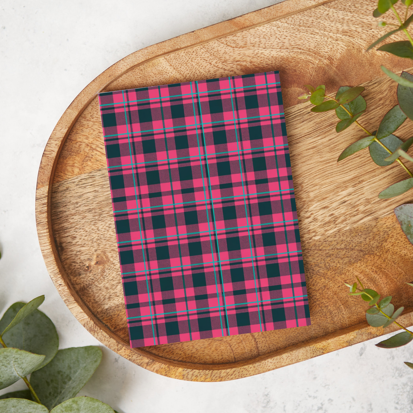 Bold Pink and Navy Plaid | DC49 | Image Transfer Paper