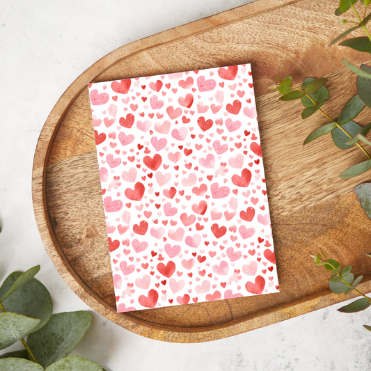 Pink Watercolor Hearts | DC60 | Image Transfer Paper