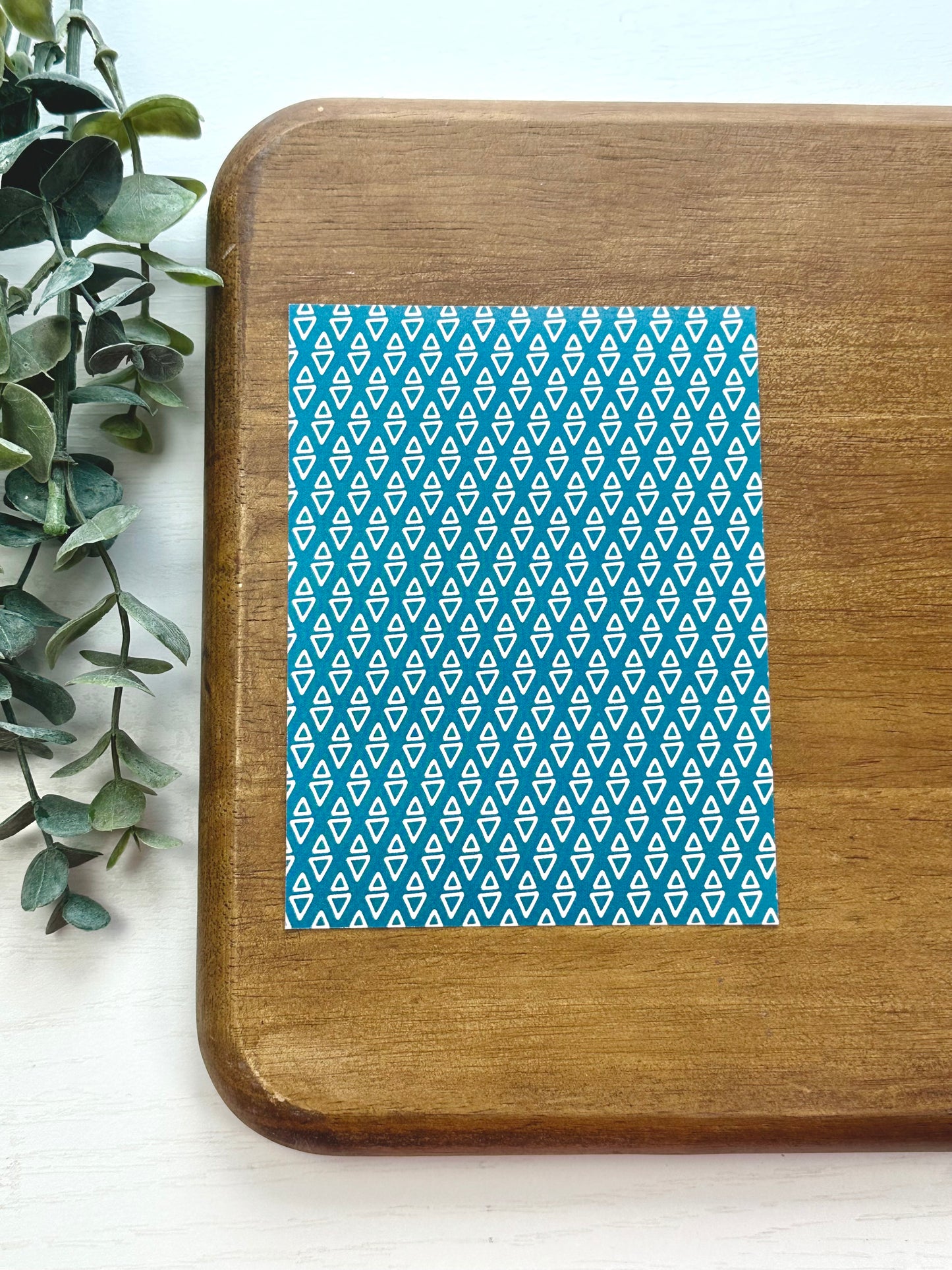 Blue Triangle Doodles | DD10 | Image Transfer Paper