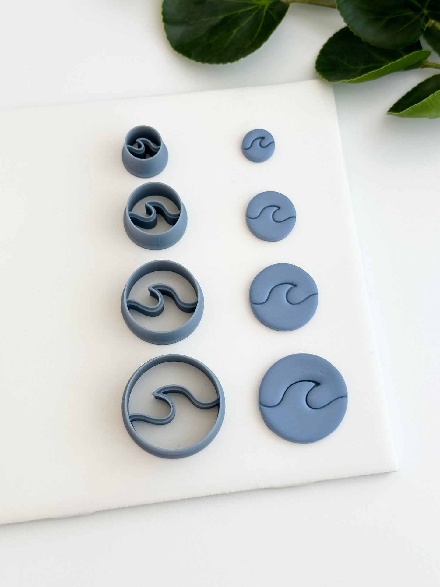 Waves (Mirror Set) | Polymer Clay Cutter