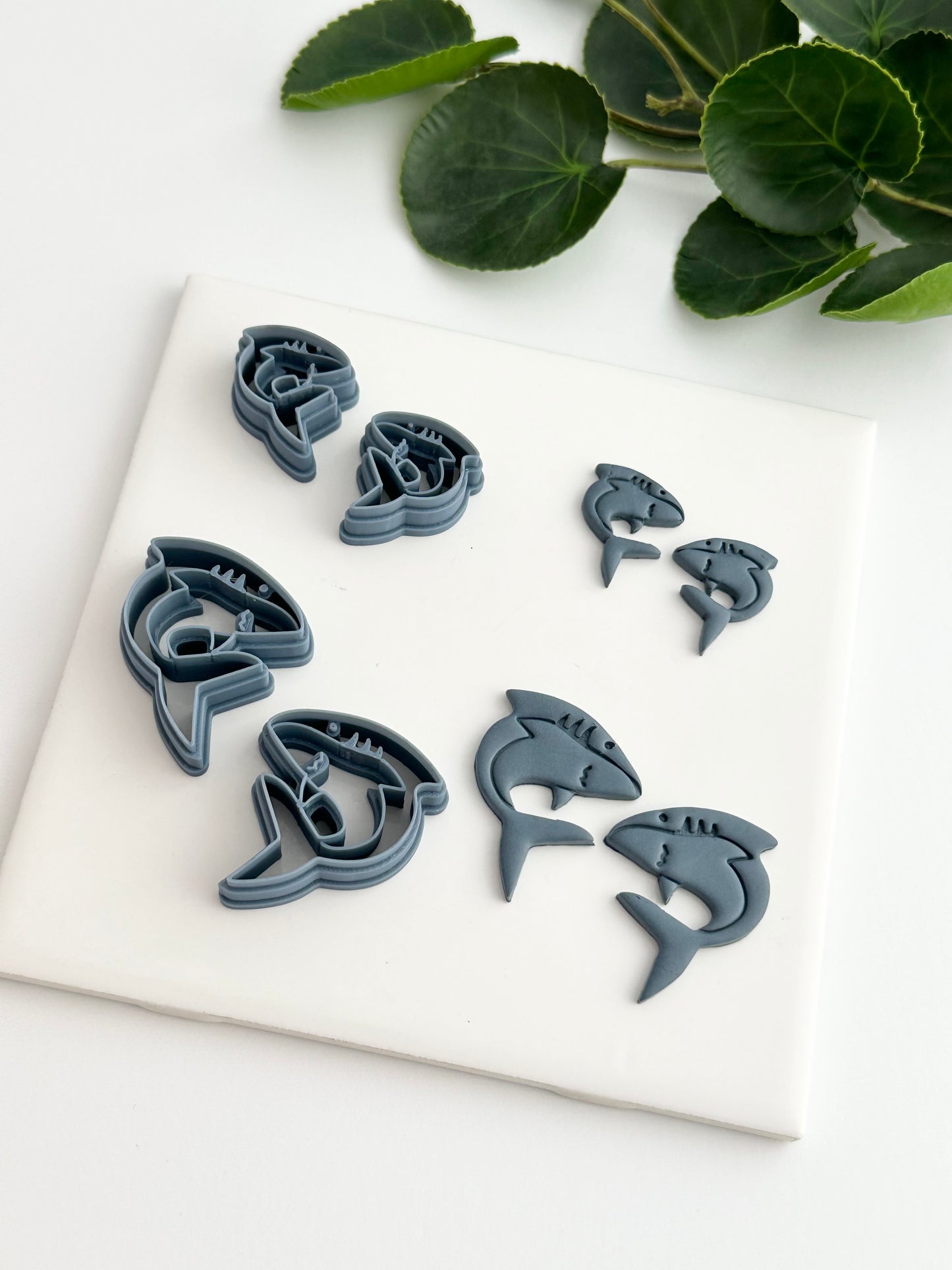 Sharks (Mirror Set) | Polymer Clay Cutter
