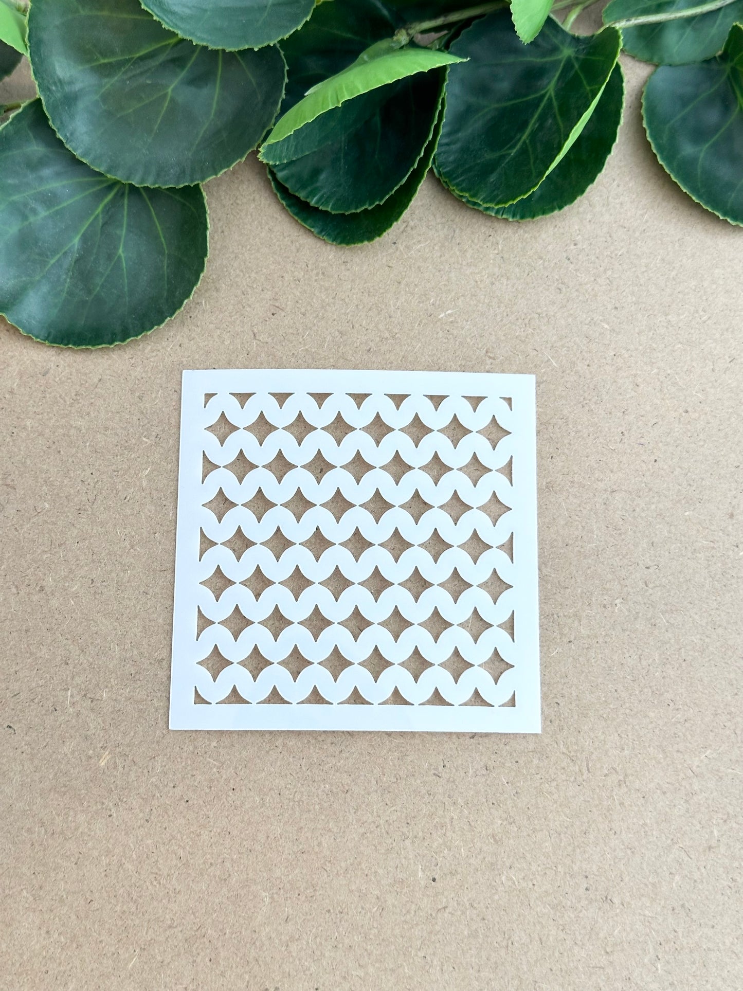 Chunky Waves - Mini Stencil | Clay Stencil