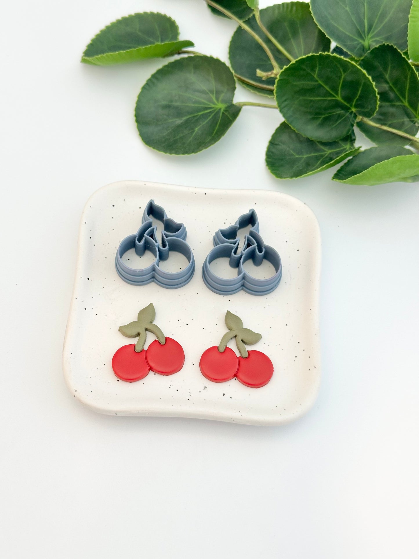 Cherries with Stem (Mirror Set) | Polymer Clay Cutter