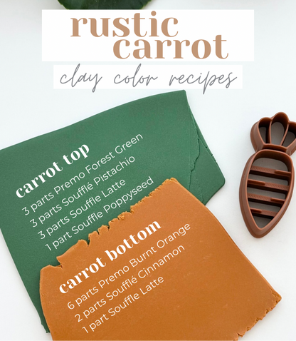 Embossed Carrot | Polymer Clay Cutter