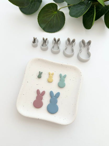 Peep Bunny | Polymer Clay Cutter