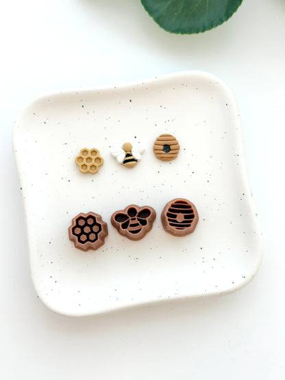 Busy Bee Little Stud Pack | Polymer Clay Cutter