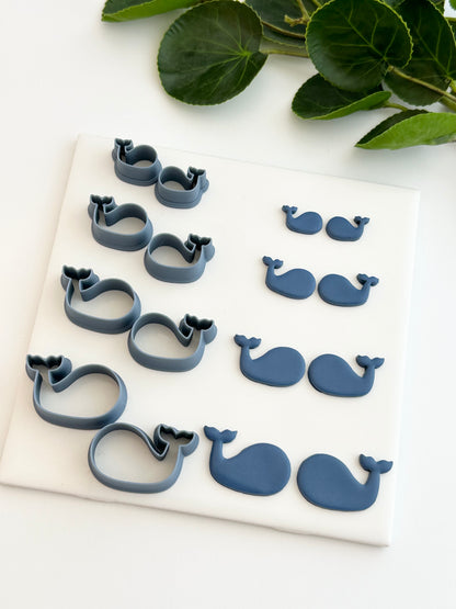 Whales (Mirror Set) | Polymer Clay Cutter