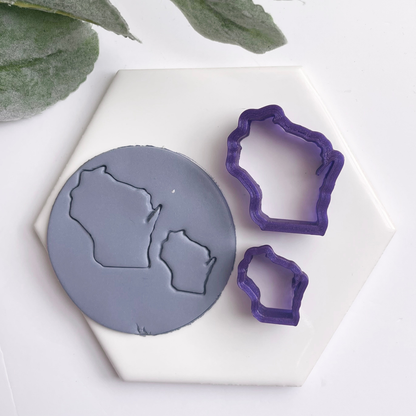 Wisconsin | State Silhouettes | Polymer Clay Cutter