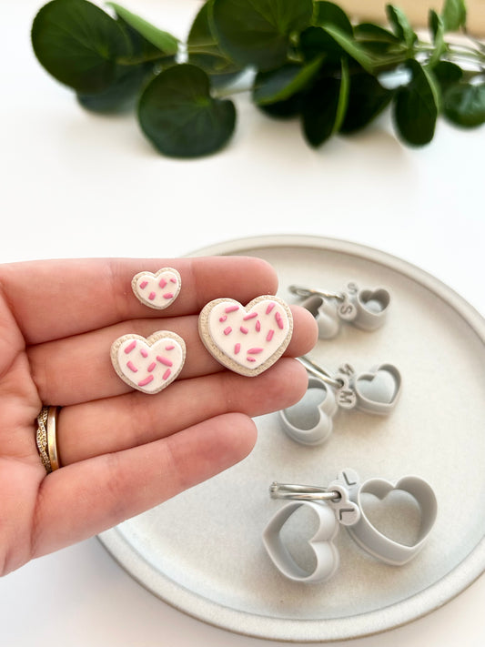 Heart Sugar Cookie Sets | Polymer Clay Cutter