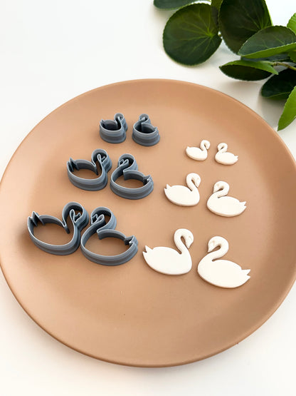 Swan (Mirror Set) | Polymer Clay Cutter