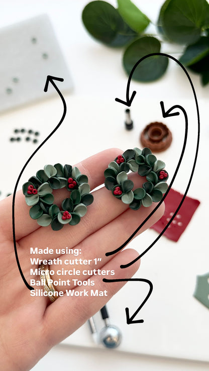 Classic Wreath | Polymer Clay Cutter