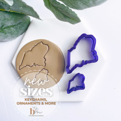 Maine | State Silhouettes | Polymer Clay Cutter