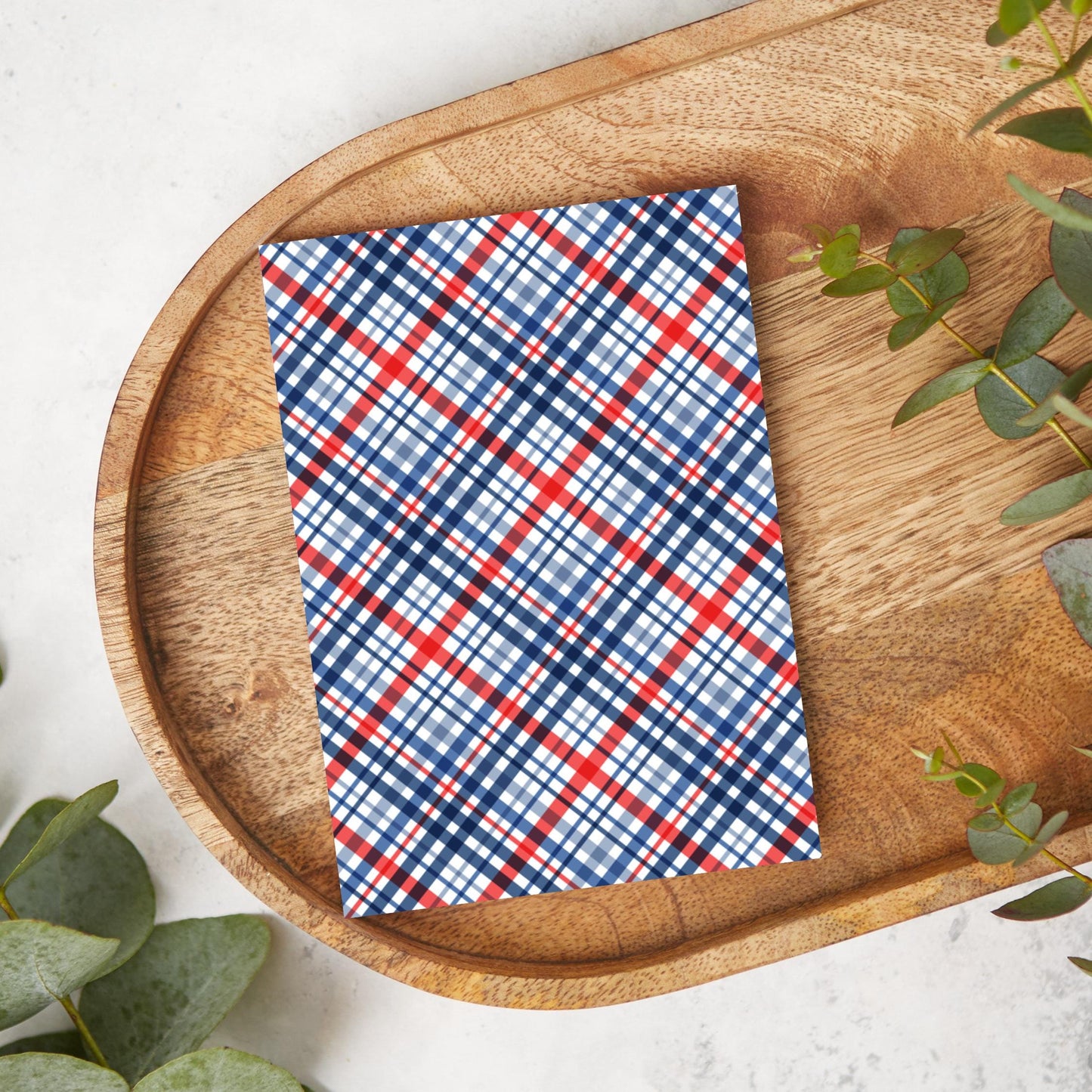 Red & Blue Plaid | FJ01 | Image Transfer Paper