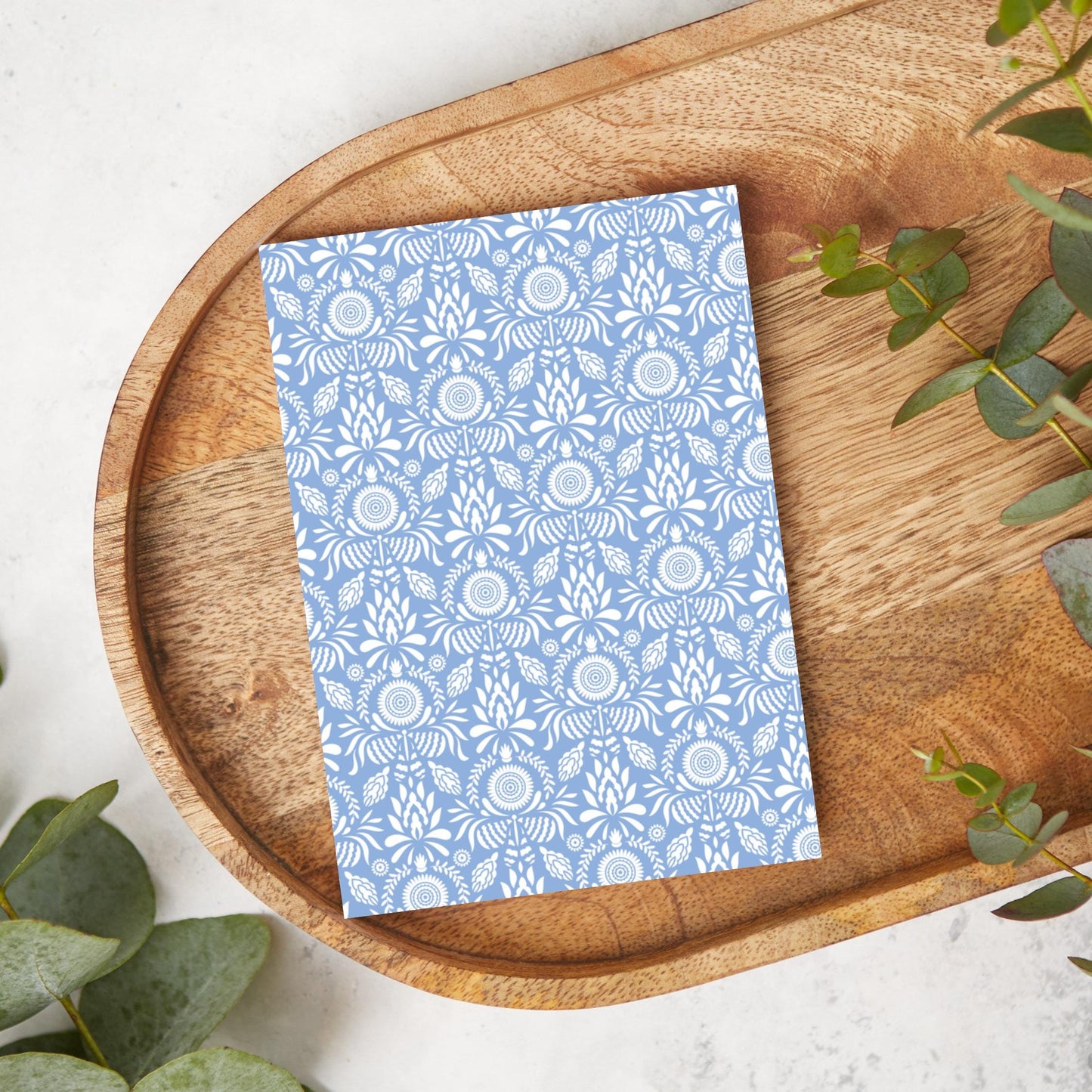 White on Blue Folklore | FK01 | Image Transfer Paper