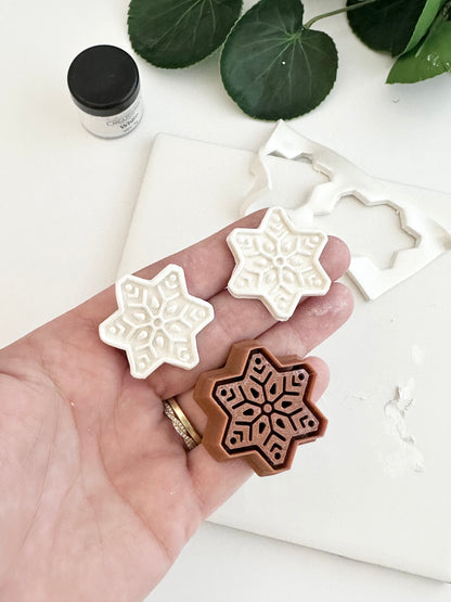 Folk Snowflake  | Polymer Clay Cutter