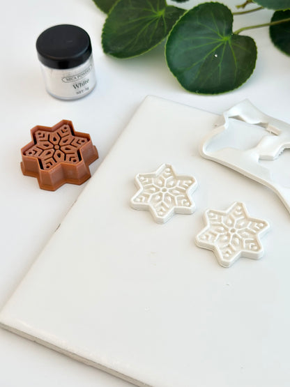 Folk Snowflake  | Polymer Clay Cutter