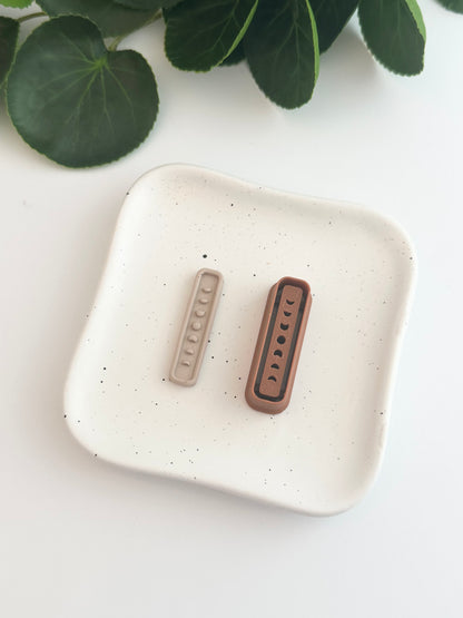 Scandinavian Moon Phases Skinny Rectangle | Polymer Clay Cutter