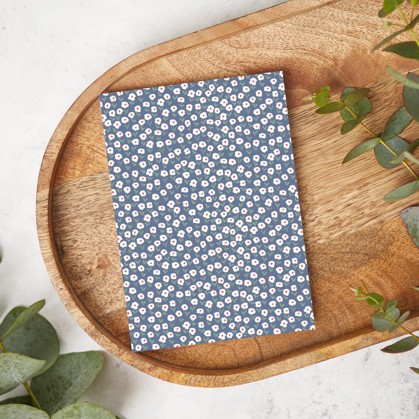 Blue and White Flowers | GN22 | Image Transfer Paper