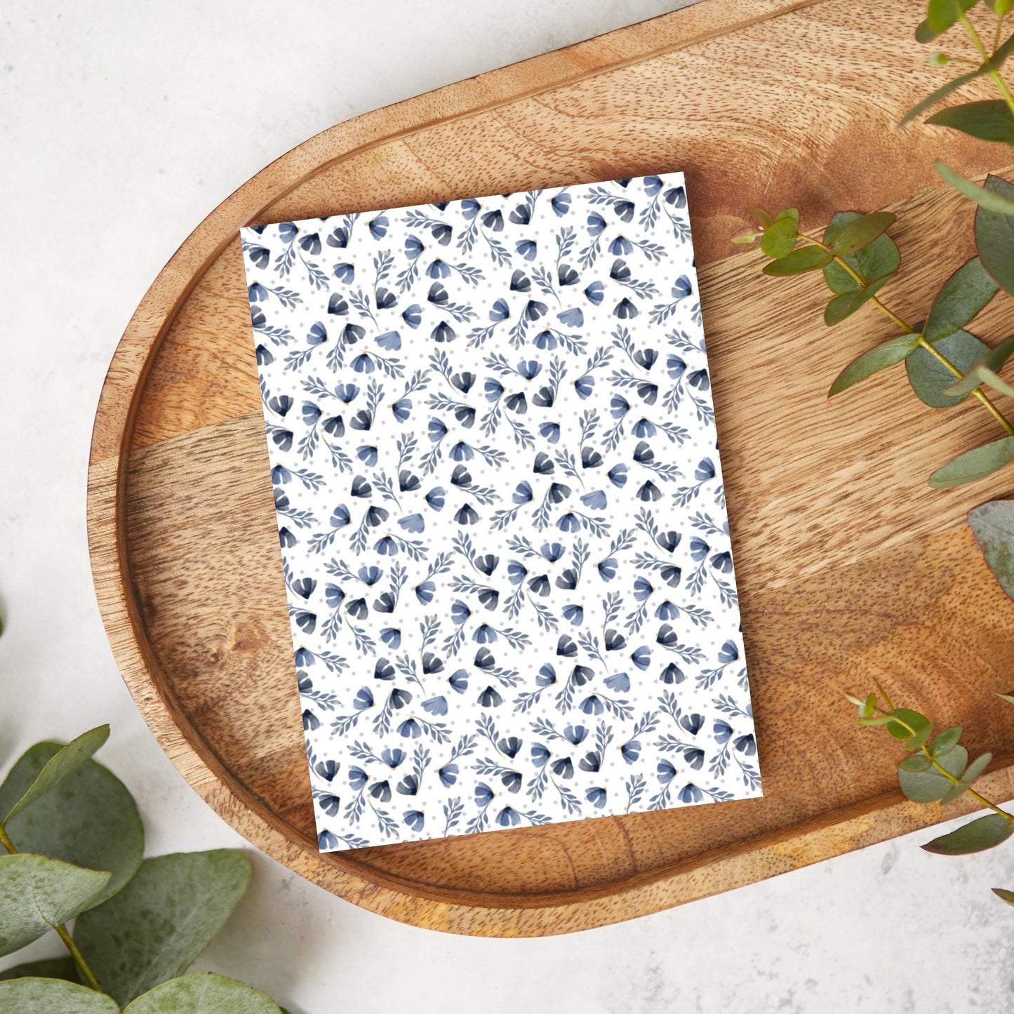 Blue Fluffy Flowers | GN57 | Image Transfer Paper