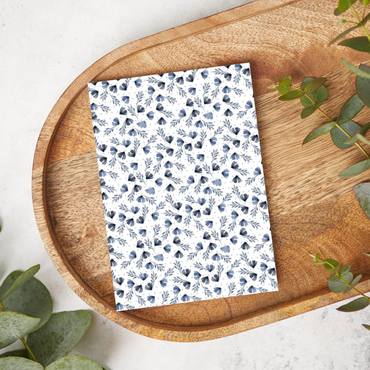 Blue Fluffy Flowers | GN57 | Image Transfer Paper