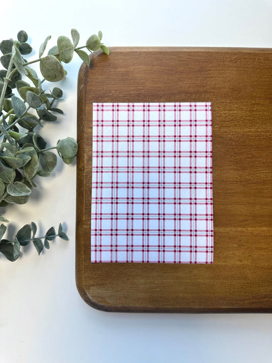 Red & Navy Tartan Plaid | CH11 | Image Transfer Paper