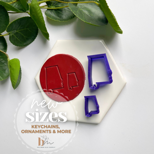 Alabama | State Silhouettes | Polymer Clay Cutter