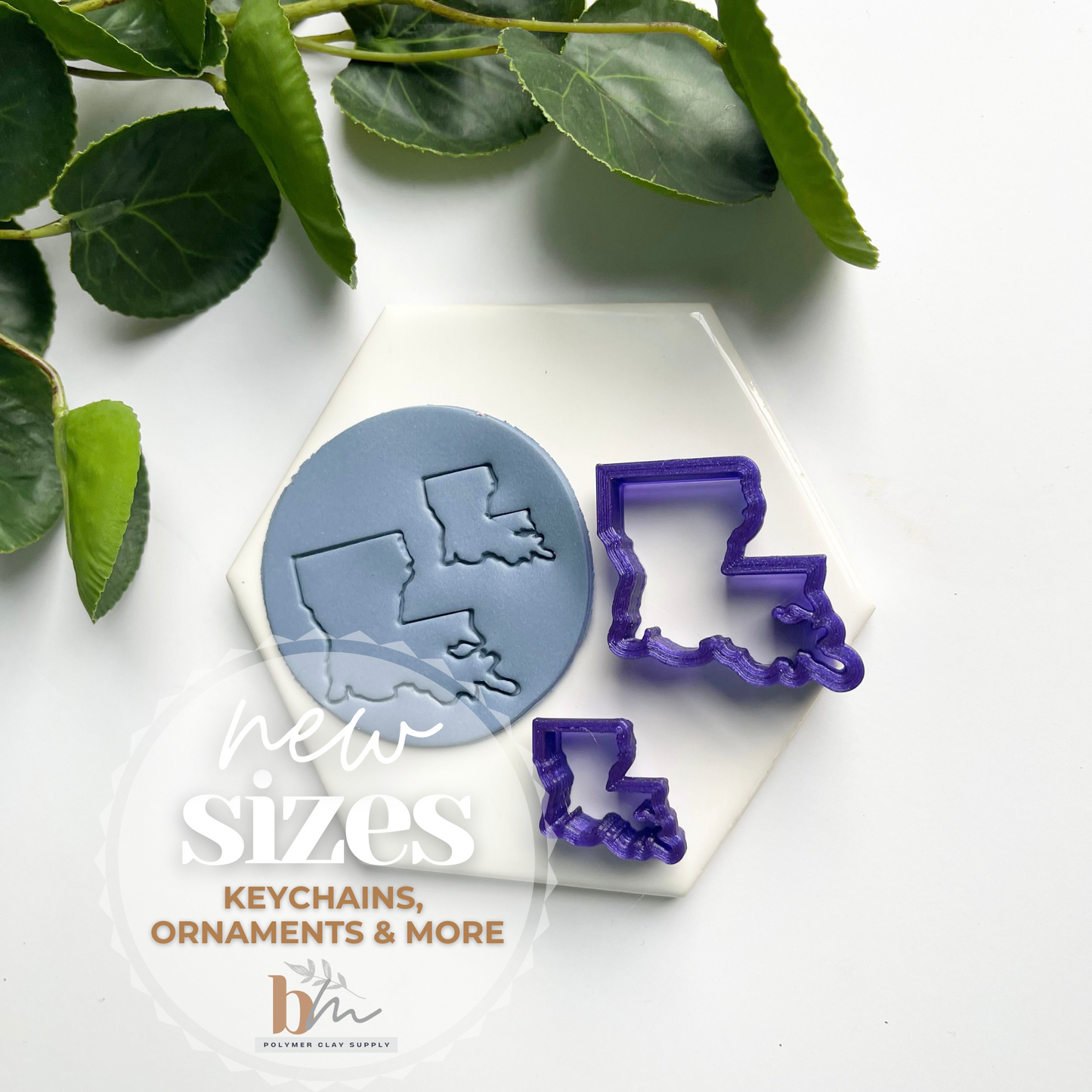 Louisiana | State Silhouettes | Polymer Clay Cutter