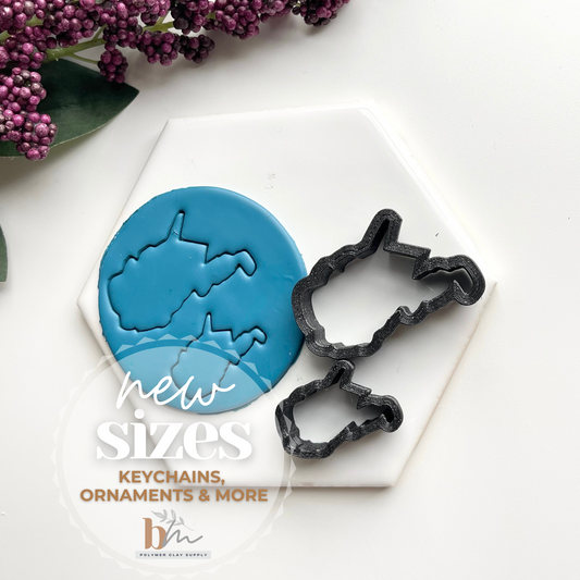 West Virginia | State Silhouettes | Polymer Clay Cutter