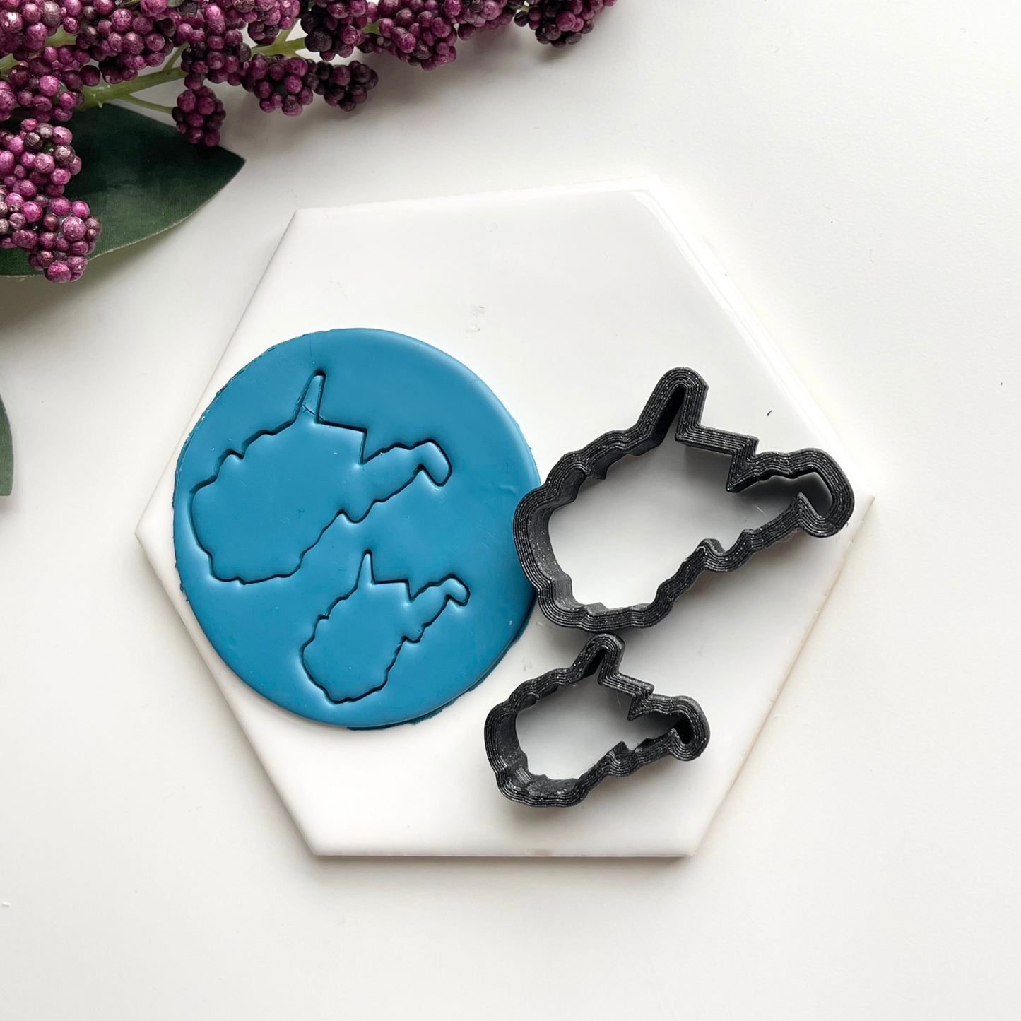 West Virginia | State Silhouettes | Polymer Clay Cutter