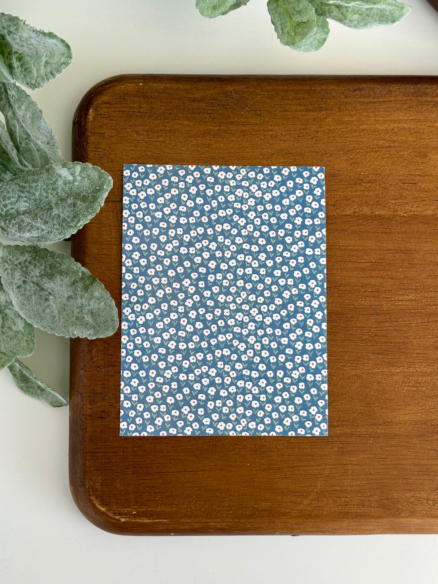 Blue and White Flowers | GN22 | Image Transfer Paper