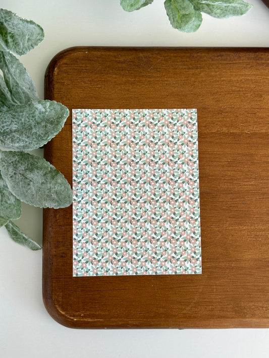 Blush & Sage Flowers | GN33 | Image Transfer Paper