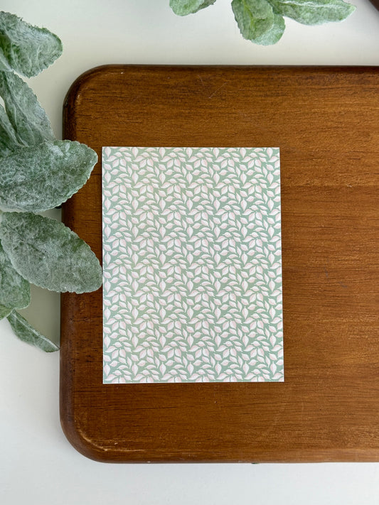 Blush & Sage Leaves | GN34 | Image Transfer Paper