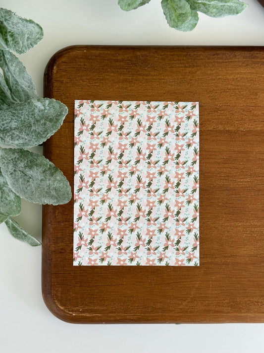 Sage & Blush Pointy Flowers | GN38 | Image Transfer Paper