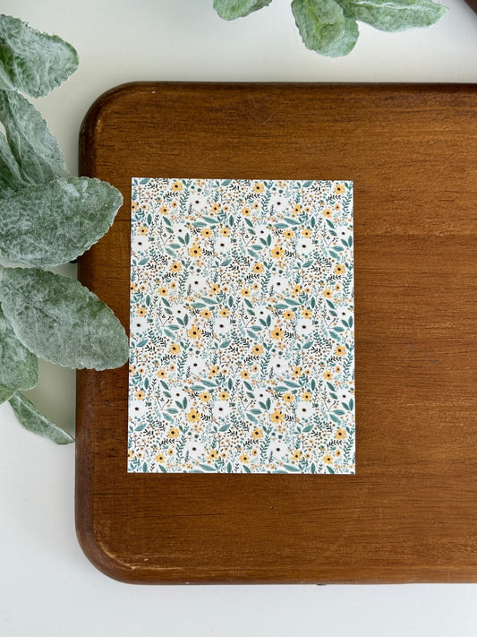 Yellow & Blue Garden | GN44 | Image Transfer Paper