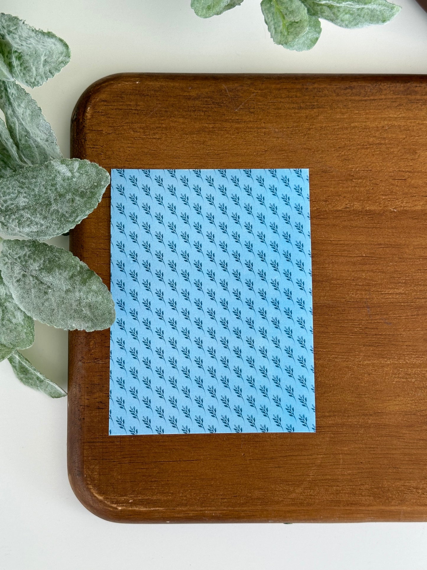 Double Blue Botanical Spray | GN55 | Image Transfer Paper