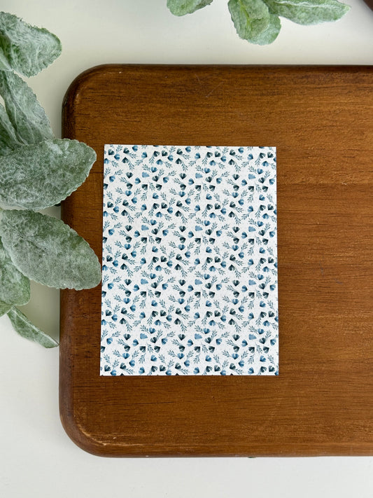 Blue Fluffy Flowers | GN57 | Image Transfer Paper