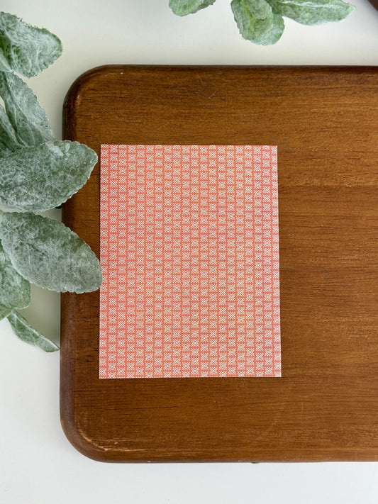 White on Burnt Orange Mudcloth | MD03 | Image Transfer Paper