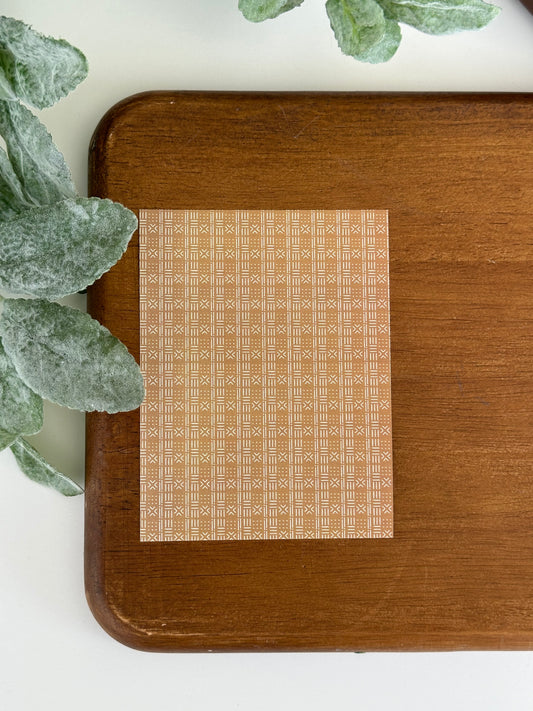 White on Brown Mudcloth | MD05 | Image Transfer Paper