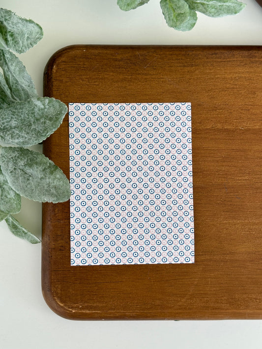 Pink and Blue Bullseye Dots | PB03 | Image Transfer Paper