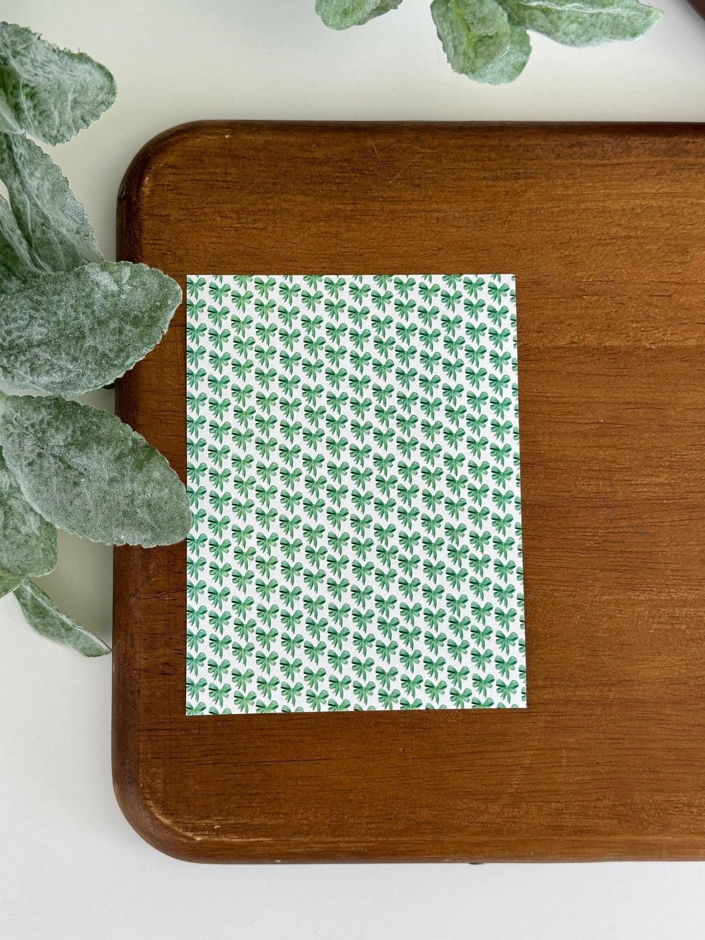 Green Bows | SP10 | Image Transfer Paper