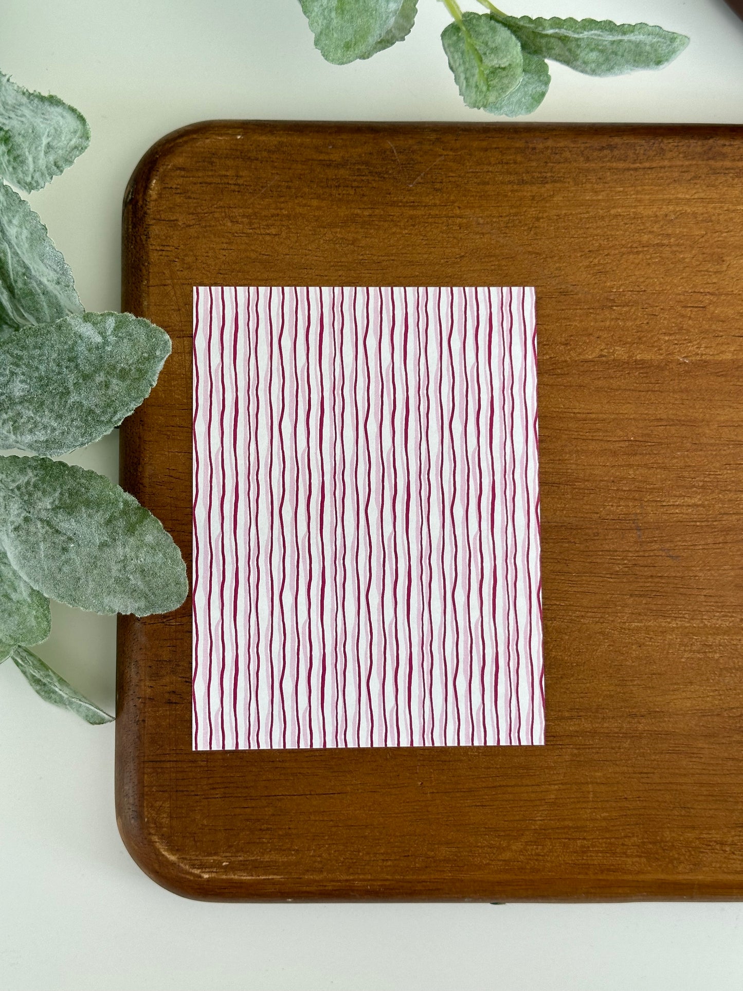 Two Tone Pink Wavy Stripes | VL34 | Image Transfer Paper