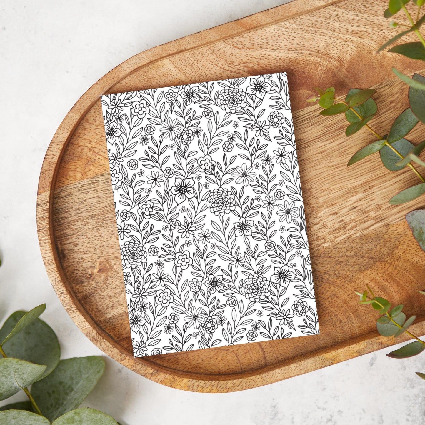 Black & White Floral Fineline | MC05 | Image Transfer Paper