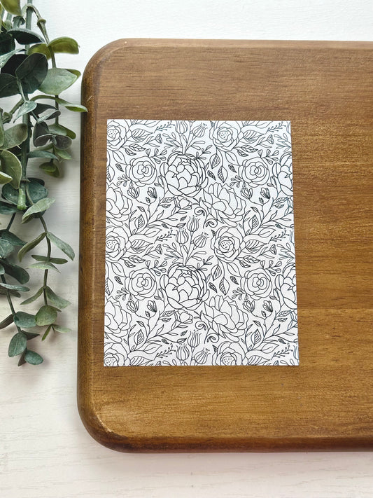 Black and White Roses | MC16 | Image Transfer Paper