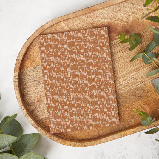 White on Brown Mudcloth | MD05 | Image Transfer Paper