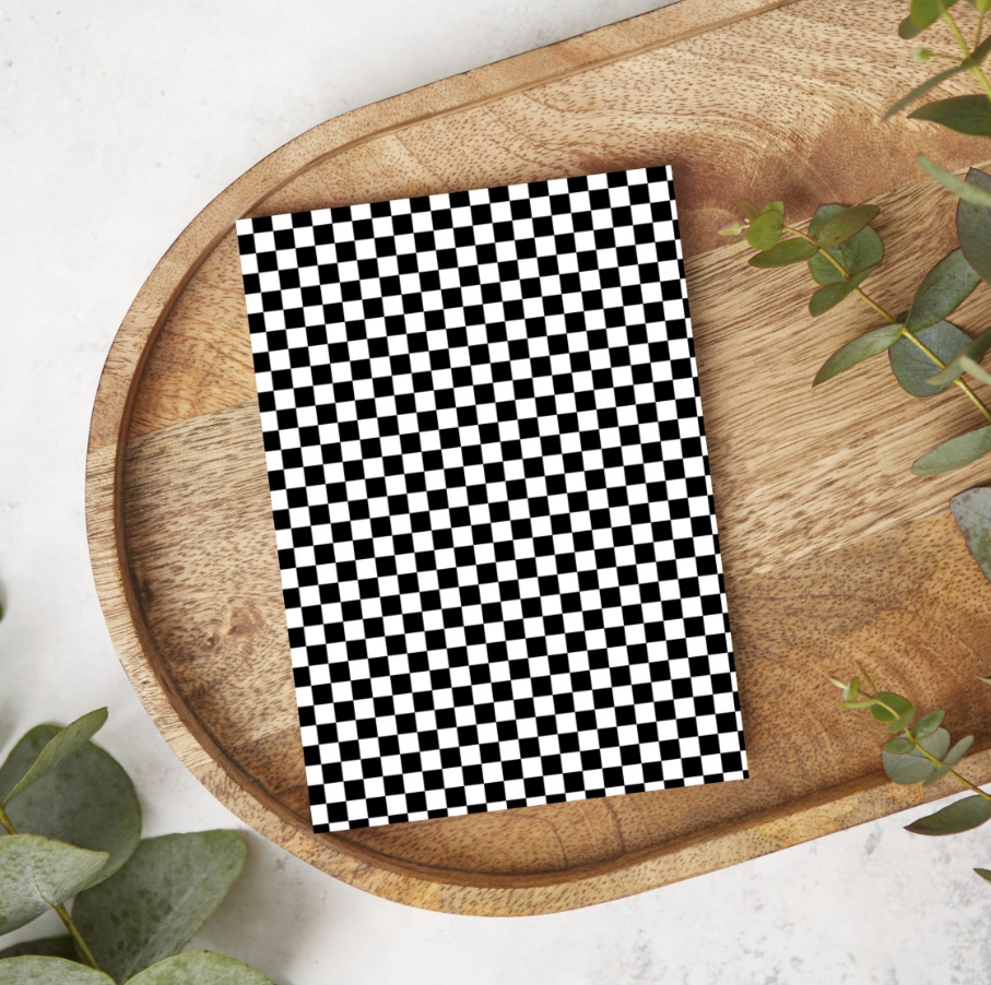 Black Checkerboard | ML18 | Image Transfer Paper