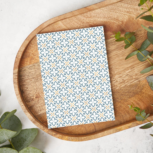 Blue with Tan Moroccan Tile | MR05 | Image Transfer Paper